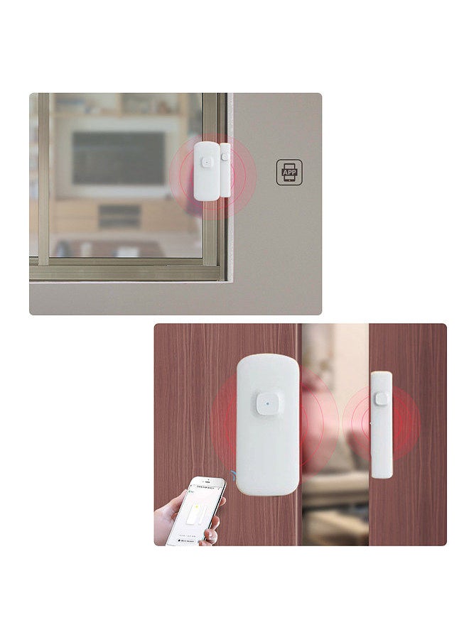 WIFI Door Sensor Tuya APP Control Door Window Opening Security Alarm Sensor Magnetic Switch Wireless Detector Compatible with Alexa Google Home IFTTT