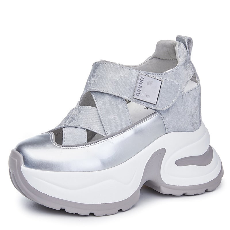 Inner Height Women'S Shoes 10Cm New Breathable Torre Shoes Platform Sandals Small Sports Casual Shoes Women A8926 - Image 1