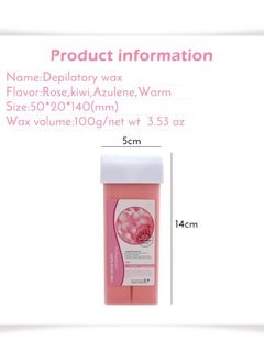 Renee Hair Removal Wax Gentle Non-Irritating Hot Depilatory Cream Wax Cartridge Beeswax Warmer for Women and Men (100g)  - Image 2