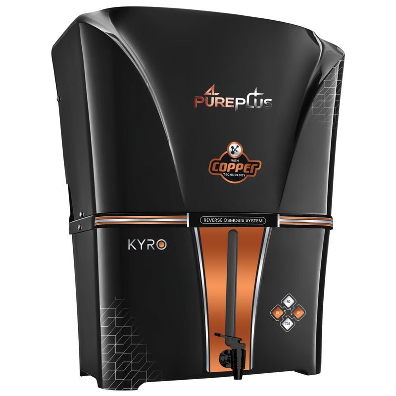 Pure Plus Copper RO Water Purifier with 10 Stage Purification Filtration,RO+UV, UF, TDS Adjuster and 12 Liter Storage Tank, Suitable for all type of water supply - Image 1