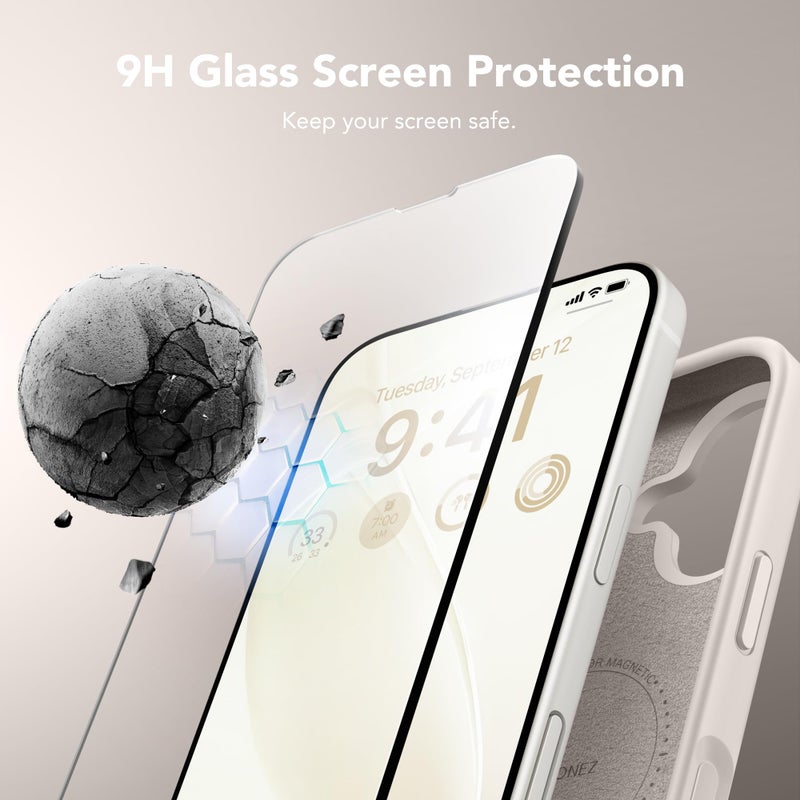 غونيز GONEZ Magnetic for iPhone 17 Case, Silicone Cover Stone - Image 5