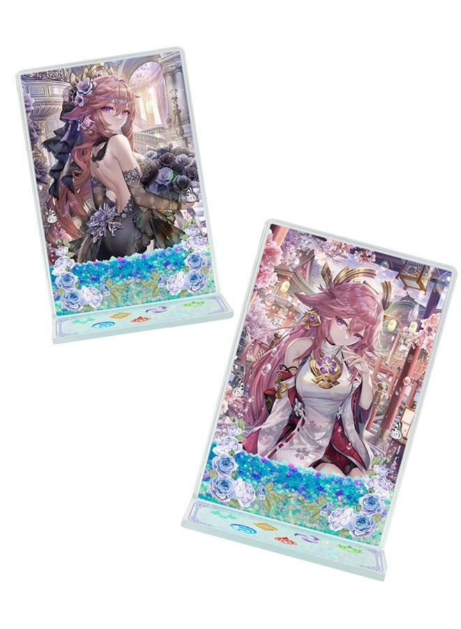 general Original Genshin God Impact Featuring YaeMiko, Son of Yaeigen God - Mobile Game Quick Sand Mahjong Tiles  - Image 1