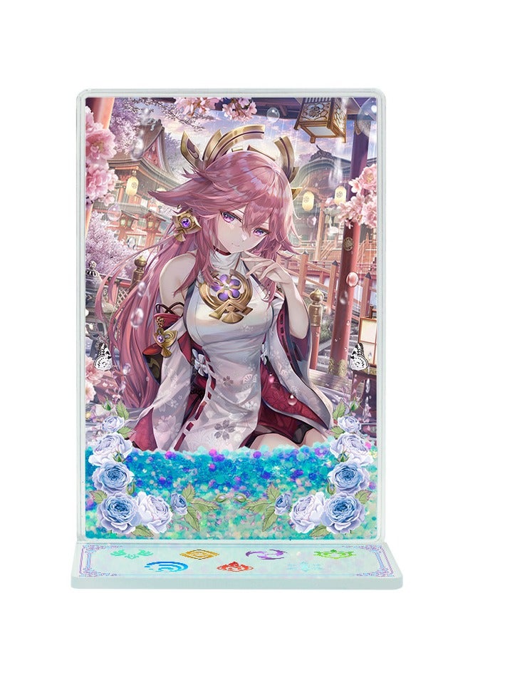 general Original Genshin God Impact Featuring YaeMiko, Son of Yaeigen God - Mobile Game Quick Sand Mahjong Tiles  - Image 3