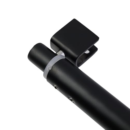 Tsnamay 15.74" to 23.62" Shower Door Glass Support Bar,201 Stainless Steel Wall-to-Glass for Fixed Frameless Shower 8-12mm Panel,Black - Image 4