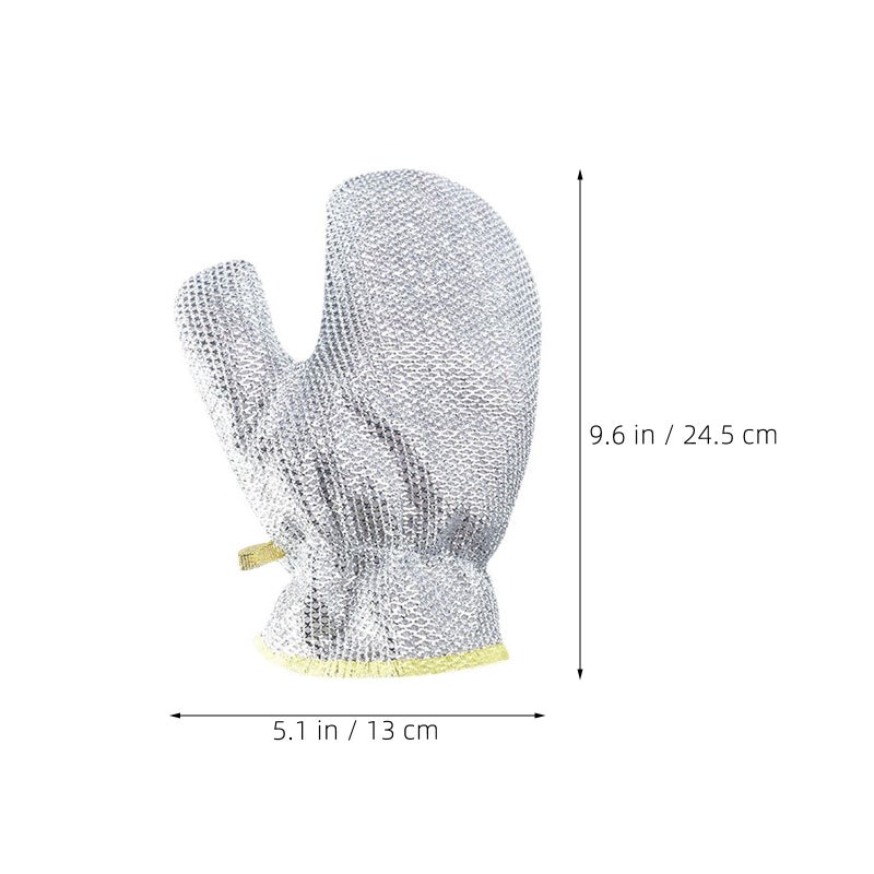 📦 قفازات سلكية من الصلب بتصميم تعليق للتجفيف السهل وحماية اليد الصحية - Image 3