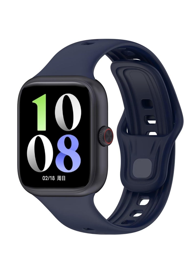 Watch Strap Compatible with Vivo Watch GT TPU Silicone Soft and Comfortable Replacement Wristband Bands Bracelet Compatible with Vivo Watch GT (Space Blue) - Image 1