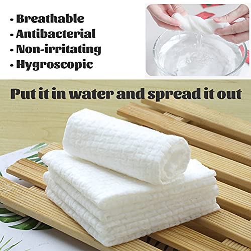 HI FINE CARE 100 Pcs Mini Compressed Towels, Disposable Face Compressed Towel, Compressed Hand Wipe, Camping towel, Portable Compressed Coin Tissue for Travel/Home/Outdoor Activities (Individual packaging) - Image 2