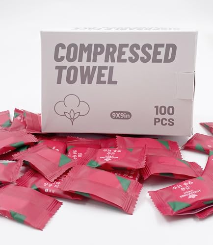 HI FINE CARE 100 Pcs Mini Compressed Towels, Disposable Face Compressed Towel, Compressed Hand Wipe, Camping towel, Portable Compressed Coin Tissue for Travel/Home/Outdoor Activities (Individual packaging) - Image 5