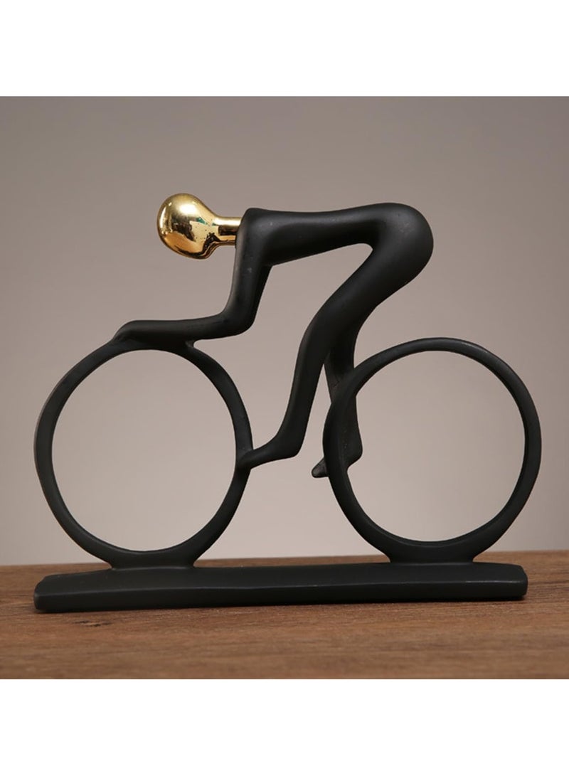Resin Sculpture Statue Abstract Sculpture Sport Figure Resin Statue for Bicycle  - Image 4