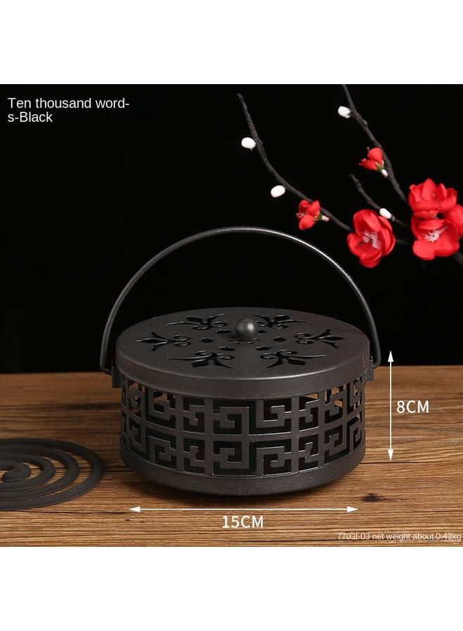 الأزرق جي دبليو علبة لفائف البعوض الإبداعية الكلاسيكية مع غطاء للحماية من الحرائق - Image 1