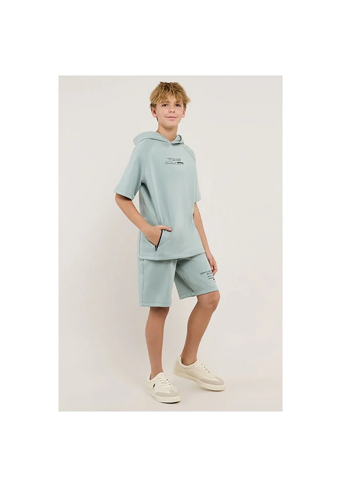 R&b Printed Hoodie and Shorts Set