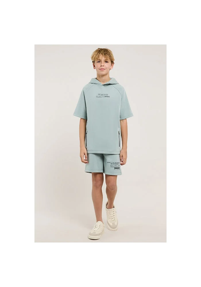 R&b Printed Hoodie and Shorts Set