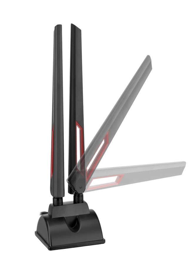 Superbat WiFi 6 6E Antenna Tri Band 2.4GHz 5GHz 6GHz Magnetic Base RP-SMA Male WiFi Antenna with 2m Extension Cable for PC Desktop Computer WiFi Card Wireless Network Router Security Cameras - Image 4