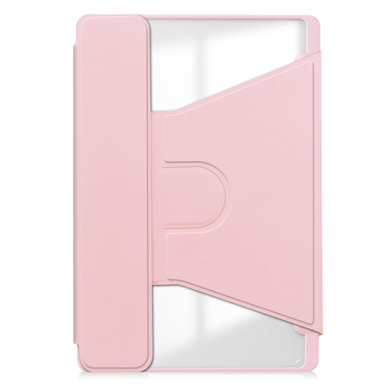 Applicable to Samsung Tab S6Lite 10.4 rotating acrylic protective cover P615 magnetic split Bluetooth keyboard Elegant pink [single protective cover]] 