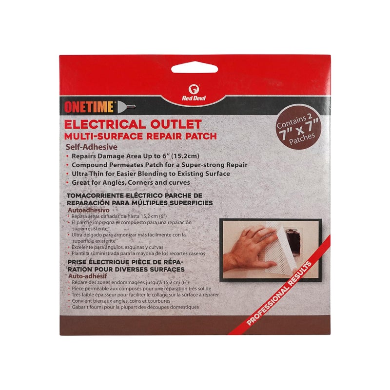 Red Devil 1227 1time Multi Surface Repair Patch 2 Pack Of 7 x 7 Patches