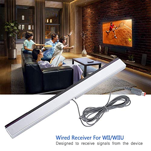 Sorandy Sensor Bar for Wii, Replacement Sensor Bar, Infrared IR Ray Motion Sensor Receiver, Compatible with Wii Wii U Console - Image 2
