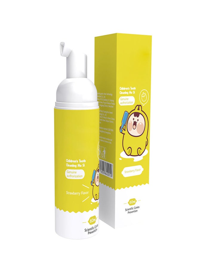 Lanbeibei Kids Toothpaste for Oral Care Pump Bubble Strawberry Flavor 2.1 Ounce - Image 5