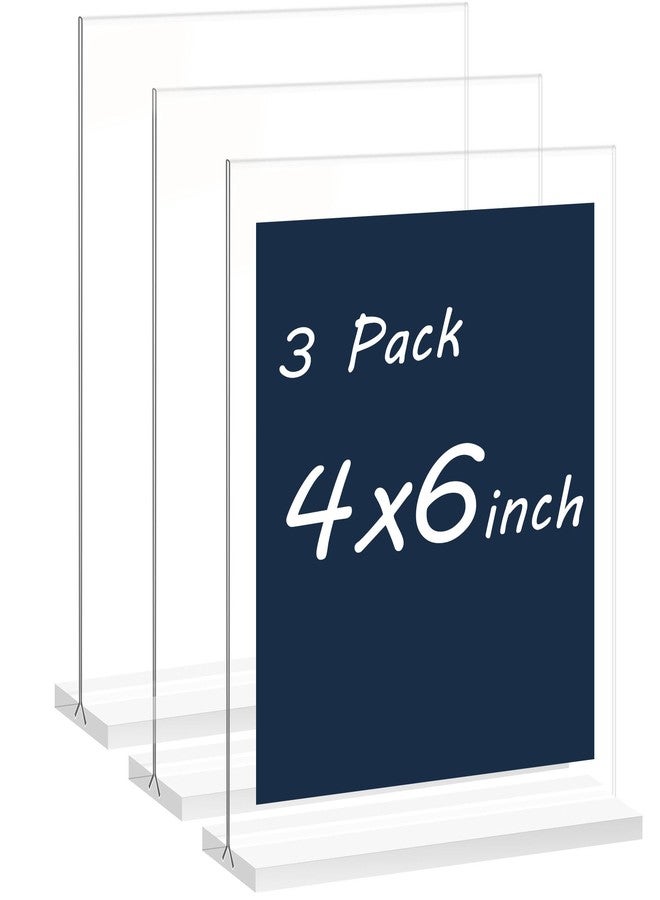 newnewshow Acrylic Sign Holder (3pack 4*6) - Image 1
