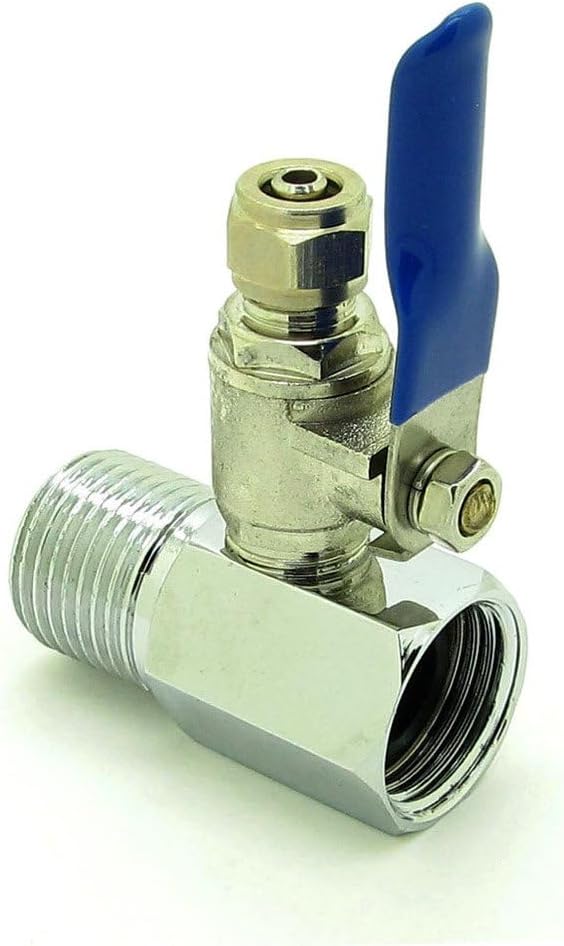 NewZoll 5 PCS RO Feed Water Adapter 12 to 14 Ball Valve Faucet Tap Feed Reverse Osmosis  - Image 1