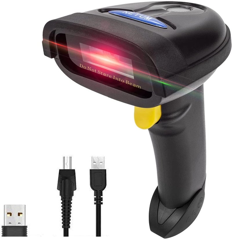 2D Barcode Scanner, Compatible with 2.4G Wireless & Bluetooth & USB Wired Connection, Connect Smart Phone, Tablet, PC, 1D Bar Code Reader Work for QR PDF417 Data Matrix NT-1228BL