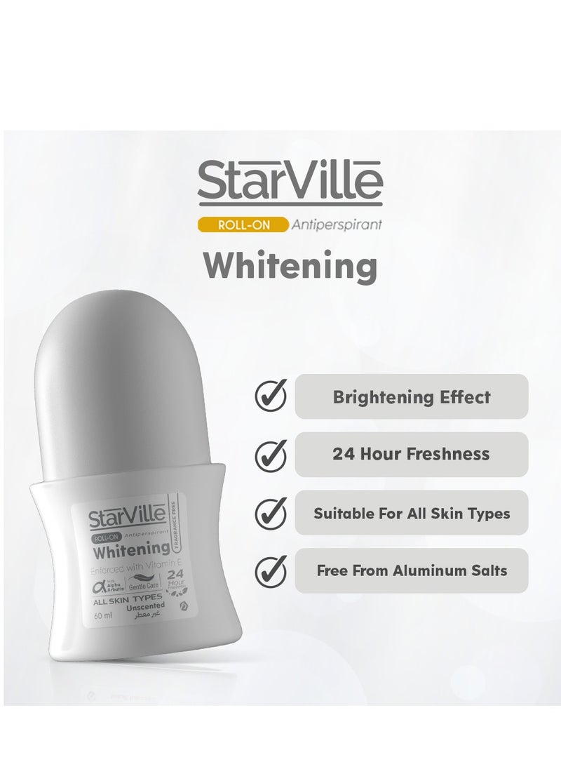 starville Starville Whitening Roll On Fragrance Free 60 ml  - Image 5