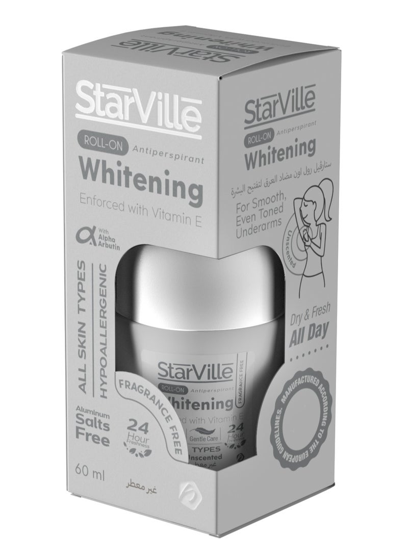 starville Starville Whitening Roll On Fragrance Free 60 ml  - Image 1