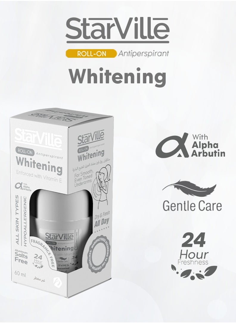 starville Starville Whitening Roll On Fragrance Free 60 ml  - Image 4