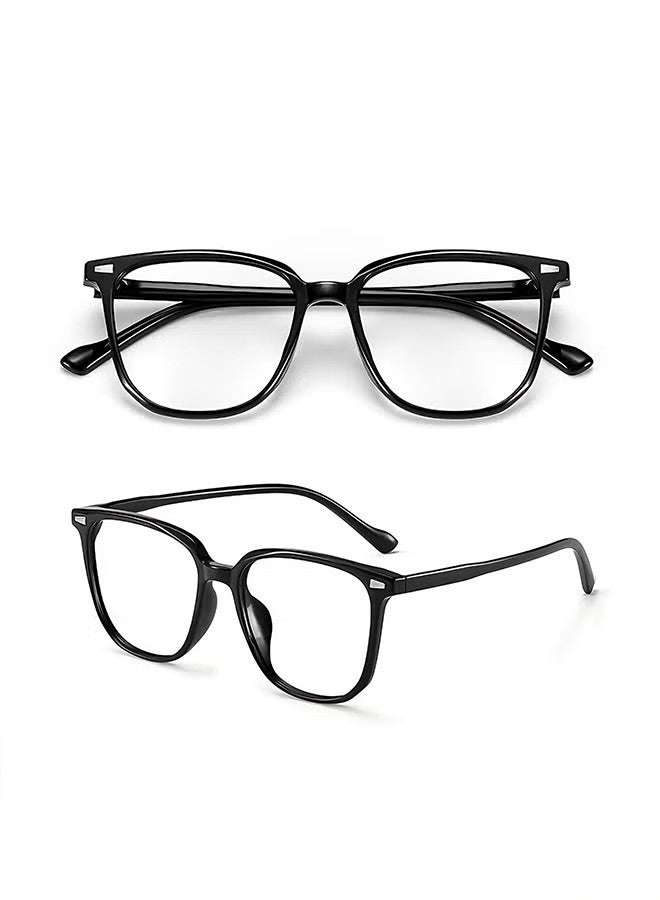 Happy D Glasses - Blue Light Filter Eyewear for Men & Women, Anti Blue Light Eyestrain UV Glare Blocking, TV Computer Gaming Glasses - Non-Myopic Glasses(Black) - Image 3