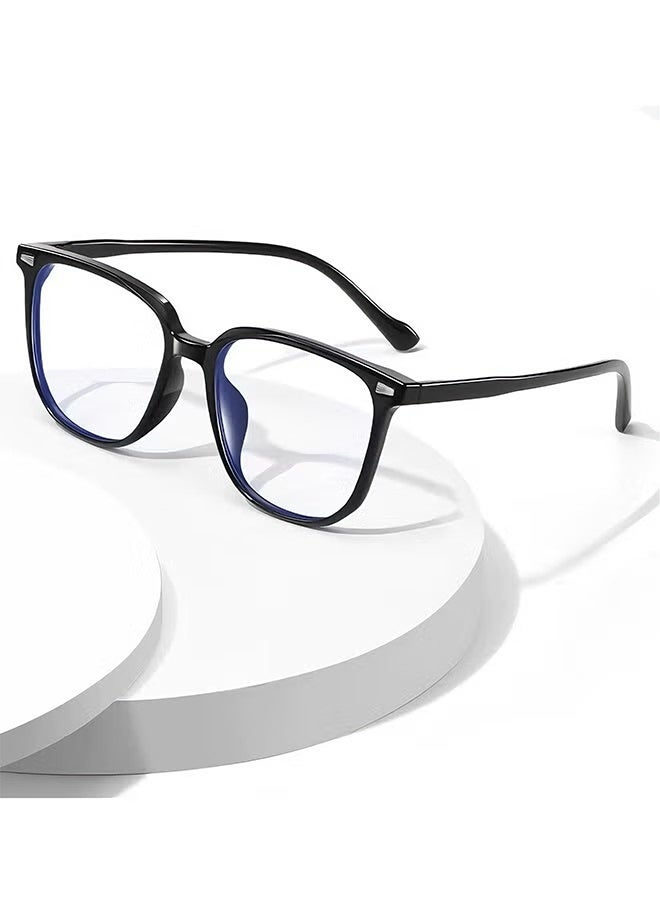 Happy D Glasses - Blue Light Filter Eyewear for Men & Women, Anti Blue Light Eyestrain UV Glare Blocking, TV Computer Gaming Glasses - Non-Myopic Glasses(Black) - Image 2