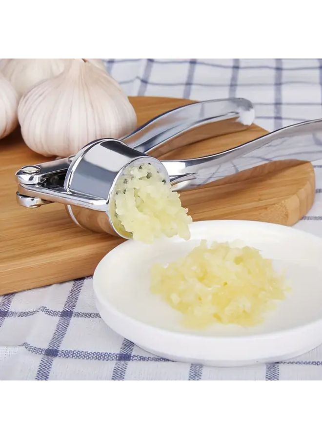 Heavy Duty 304 Stainless Steel Manual Garlic Press Masher With Ergonomic Handle - Image 4