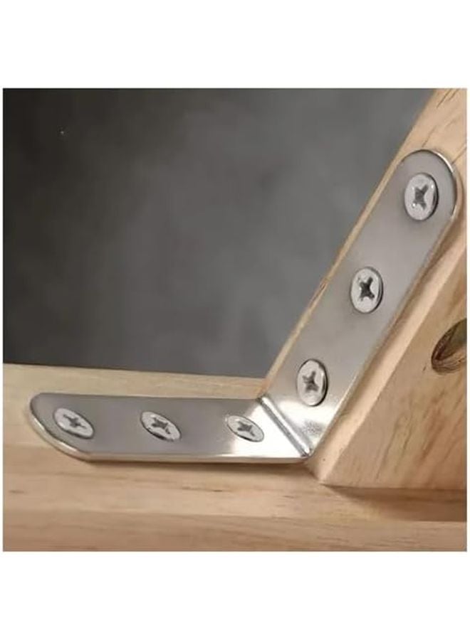 قطعتان من الأقواس على شكل حرف L مقاس 65 مم × 65 مم، ملحقات أرفف خزائن الأثاث والخزائن - Image 5