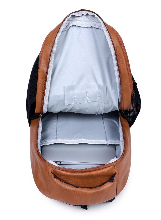 HOT SHOT Large 32 L Laptop Backpack HOTSHOT BAGS VINTAGE FAUX LEATHER|LAPTOP BAG|MEN & WOMEN|OFFICE BACKPACK|COLLEGE BACKPACK - Image 3