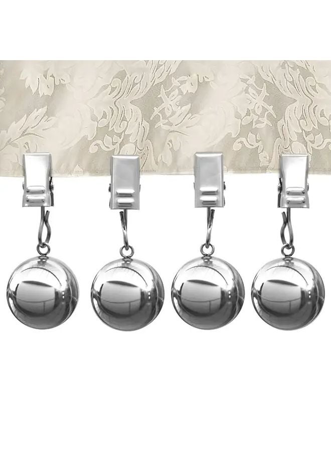 4Pcs Stainless Steel Tablecloth Weights With Clip For Home Outdoor Camping Wedding Picnic - Image 1
