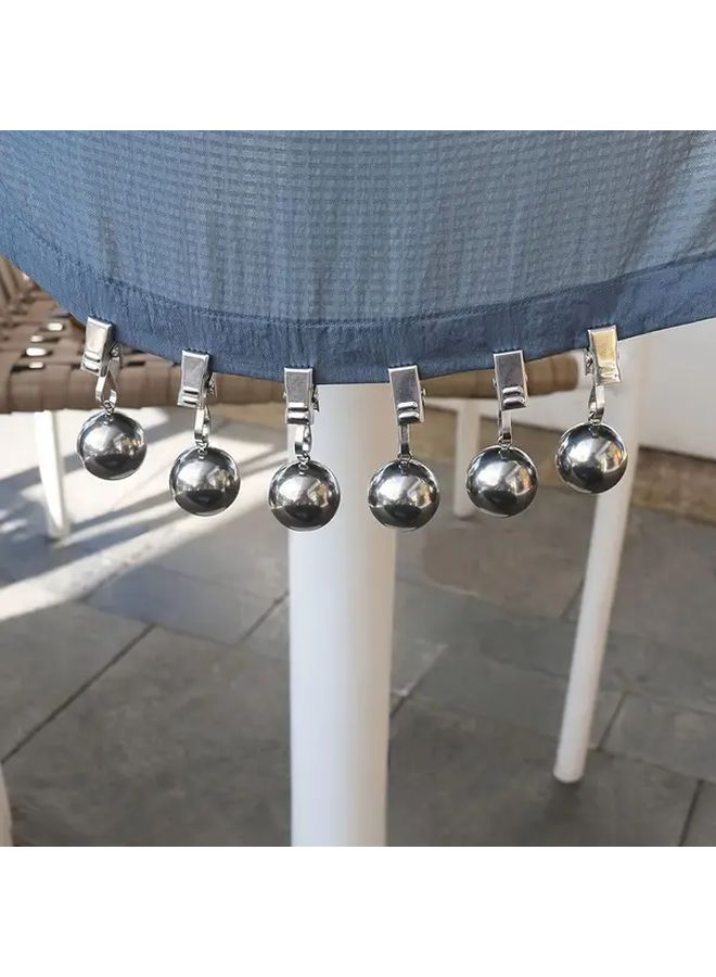 4Pcs Stainless Steel Tablecloth Weights With Clip For Home Outdoor Camping Wedding Picnic - Image 5