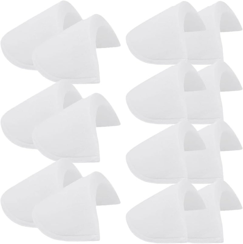 Ipetboom 40 Pairs White Sponge Shoulder Pads Replacement for Women and Men, Breathable Anti-Skid Sewing Shoulder Pads for Suit Jackets and Costumes - Image 1