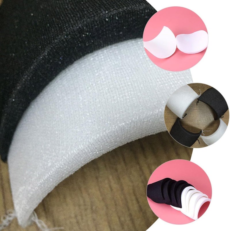 Ipetboom 40 Pairs White Sponge Shoulder Pads Replacement for Women and Men, Breathable Anti-Skid Sewing Shoulder Pads for Suit Jackets and Costumes - Image 4