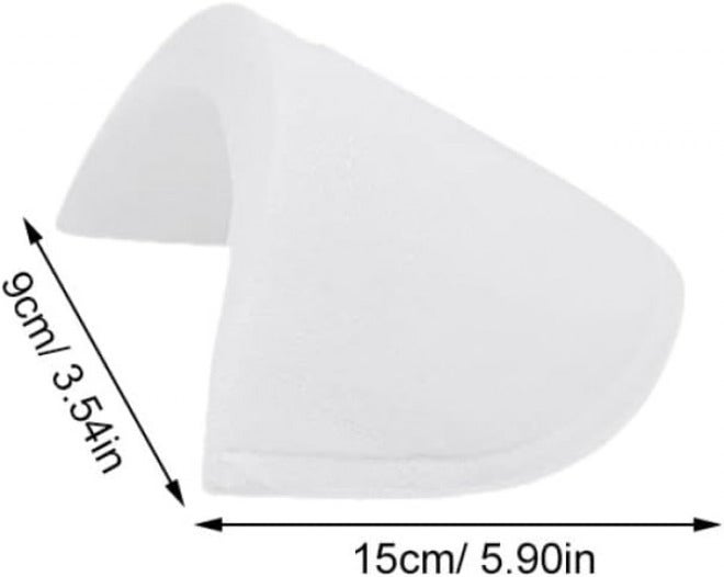Ipetboom 40 Pairs White Sponge Shoulder Pads Replacement for Women and Men, Breathable Anti-Skid Sewing Shoulder Pads for Suit Jackets and Costumes - Image 2