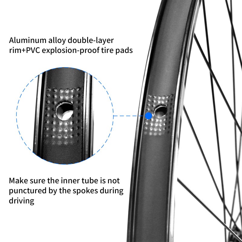 ZTZ 26""/27.5""/29"" Mountain Bike Wheelsetï¼ŒUltralight Aluminum Alloy Rim 32H High Strength Bike Wheelsï¼Œ Quick Release Disc Brake MTB Wheel Setï¼Œ Compatible 7-12 Speed Cassette, WH-001 - Image 5