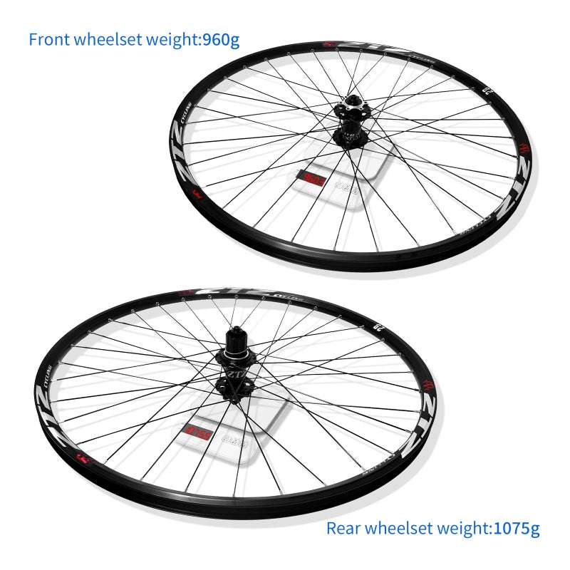 ZTZ 26""/27.5""/29"" Mountain Bike Wheelsetï¼ŒUltralight Aluminum Alloy Rim 32H High Strength Bike Wheelsï¼Œ Quick Release Disc Brake MTB Wheel Setï¼Œ Compatible 7-12 Speed Cassette, WH-001 - Image 3