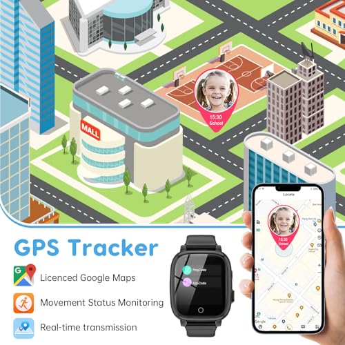 cjc 4G Smart Watch for Kids with GPS Tracker, Globally Applicable, Texting and Calling, Kids Watch for Ages 4-12 - Includes Video Call, Chat, SOS Alerts, App - Fun & Educational Birthday Gift Idea - Image 5