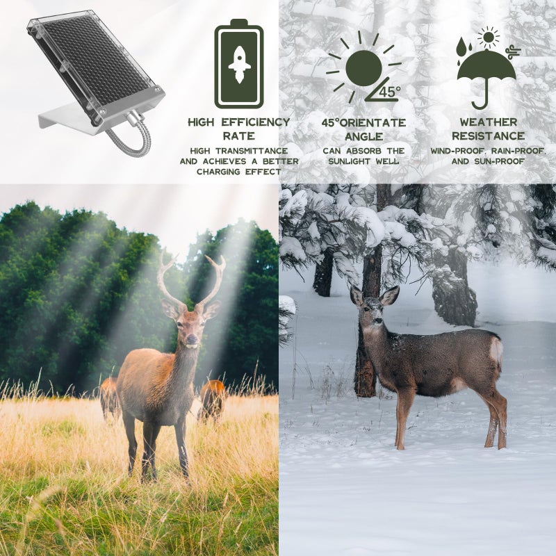 Highwild 6-Volt Solar Panel Charger for 6V Feeder Battery - Deer Feeder Outdoor Waterproof Solar Charger with Mounting Hardware - Image 4