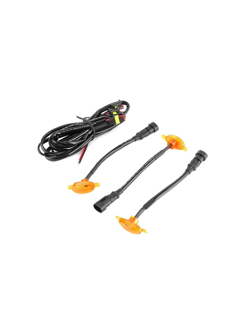 Loquat LED Grille Lights, 3Pcs ABS Plastic Auto Grille LED Lights Front Bumper Cover Lamp Fit for F150/F250 2014?2017