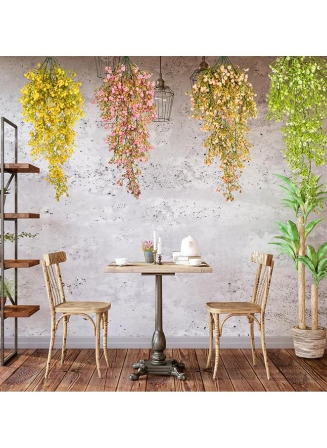 Generic - Artificial Hanging Flowers, 5 Branches, Multi-Colors, 70 cm, UV Resistant, Fake Plastic, Faux Flower, Fabric Vine for Indoor Outdoor Garden, Porch Eave, Wedding Wall Décor, Party, Home, Garden, Wall Arch, Floral Decoration - Image 1