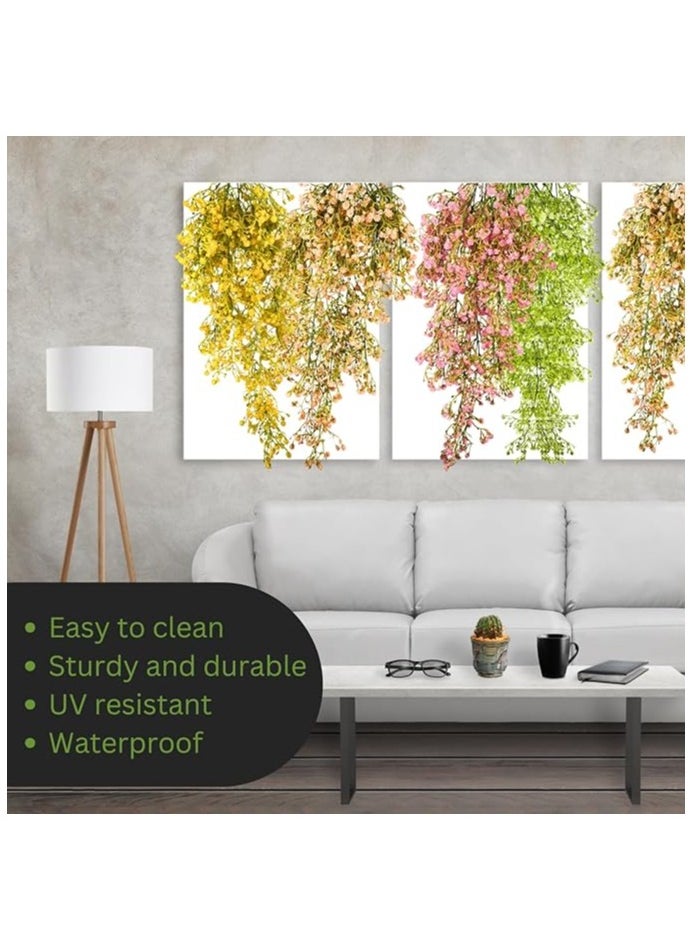Generic - Artificial Hanging Flowers, 5 Branches, Multi-Colors, 70 cm, UV Resistant, Fake Plastic, Faux Flower, Fabric Vine for Indoor Outdoor Garden, Porch Eave, Wedding Wall Décor, Party, Home, Garden, Wall Arch, Floral Decoration - Image 1