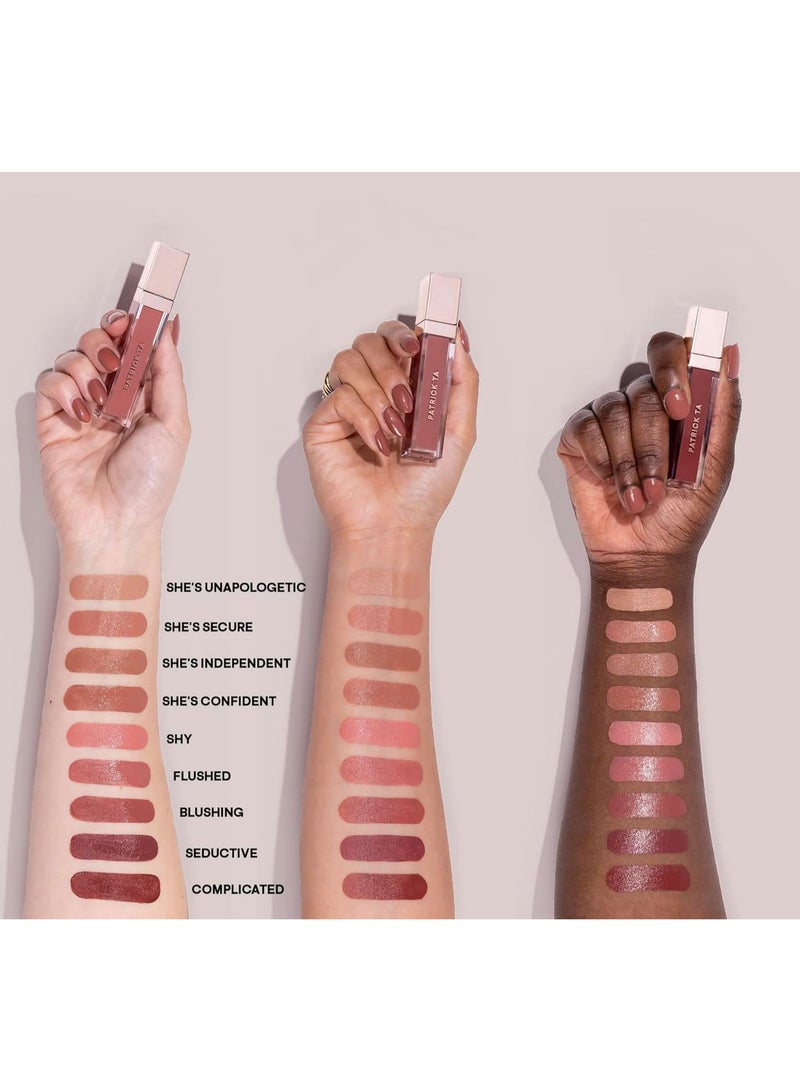 Patrick Ta Silky Lip Crème Gloss She's Secure, 7ml - Image 3