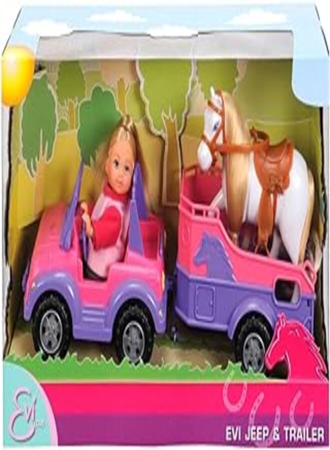 Smoby 5737460 Mini-Evi with Jeep Van and Horse