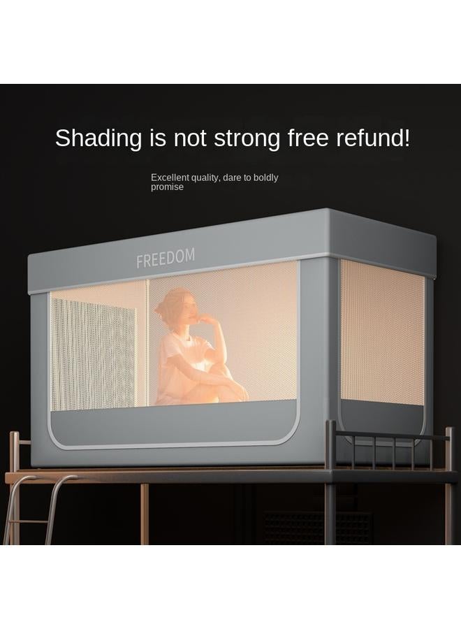 Bluejw 2024 New College Students' Dormitory Bedroom Mosquito Net Bed Curtain Bedroom Upper Bed Lower Bed Shading Bed Sheet Integrated Bed Curtain - Image 3