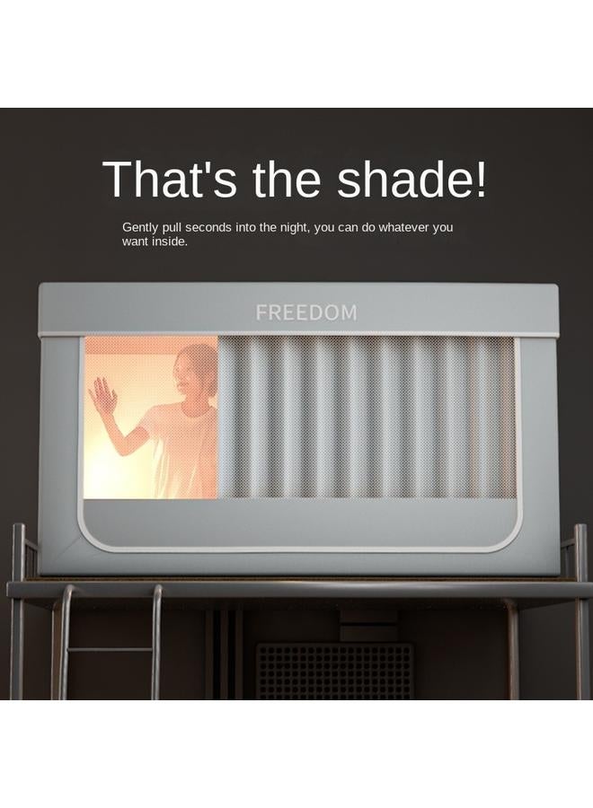 Bluejw 2024 New College Students' Dormitory Bedroom Mosquito Net Bed Curtain Bedroom Upper Bed Lower Bed Shading Bed Sheet Integrated Bed Curtain - Image 2