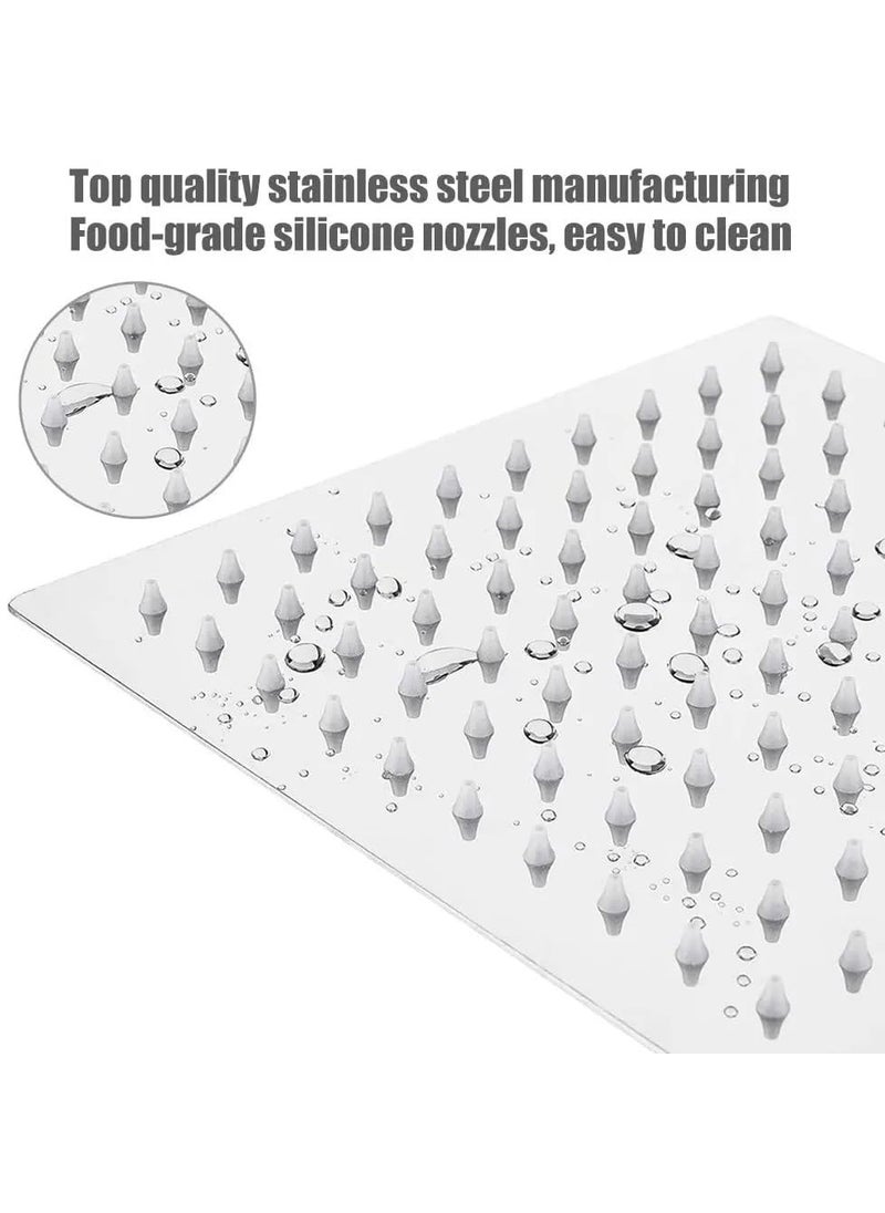 Shop clozer 8x8 Inches Shower Head Made With Stainless SteelRain Fall Shower Made With Stainless Steel Comes With Shower Arm  - Image 2