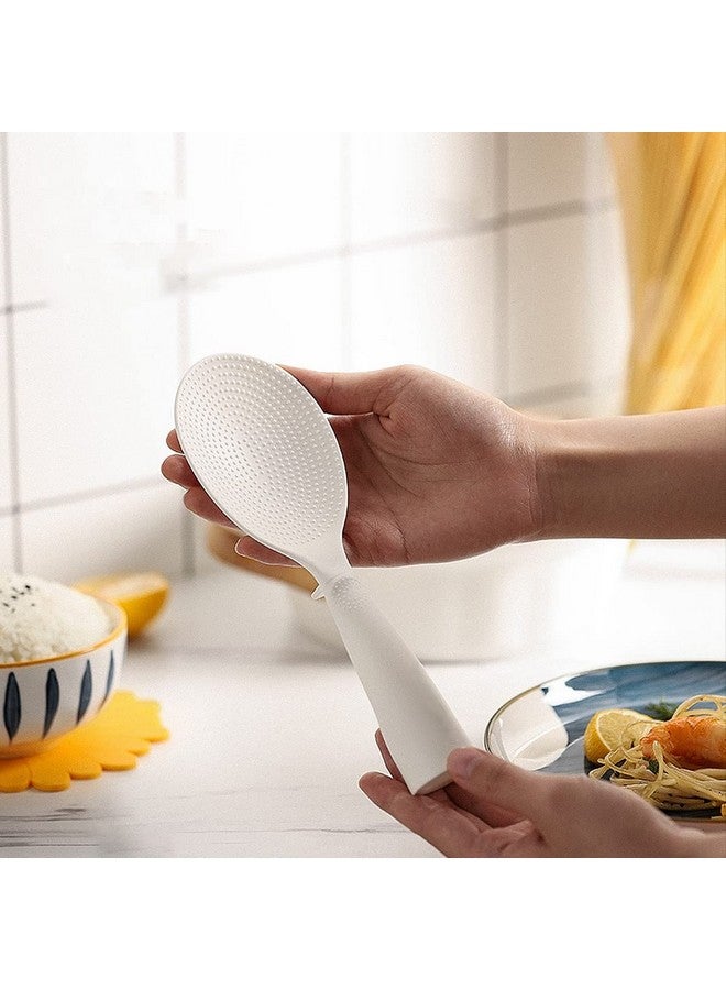 Wolpin 1 Pc Non Stick Rice Serving Spoon & Cooking Spoon for Kitchen, Kitchen Tools Spatula (Plastic), 20.5 x 7 cm - Image 3